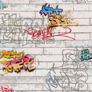 935611 - Boys & Girls Wall Graffiti Multicoloured AS Creation Wallpaper