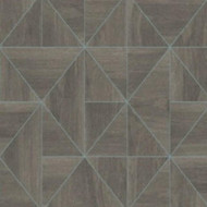 FD25322 - Architecture Geometric Diamond Wood Grey Blue Fine Decor Wallpaper