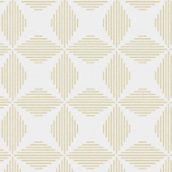 FD25509 - Theory Abstract Linear Star Yellow White Fine Decor Wallpaper
