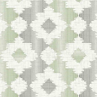 FD25520 - Theory Cluster Dot Abstract Floral Green Grey Fine Decor Wallpaper