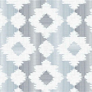 FD25521 - Theory Cluster Dot Abstract Floral Blue Fine Decor Wallpaper