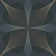 FD25526 - Theory Geometric Opulence Navy Fine Decor Wallpaper