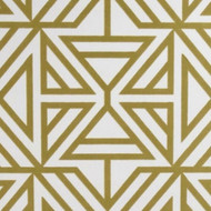 SP87330 - Theory Geometric Flock Gold White Fine Decor Wallpaper