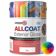 5ltr Zinsser AllCoat Multi Surface Paint Gloss Finish White *No Primer*
