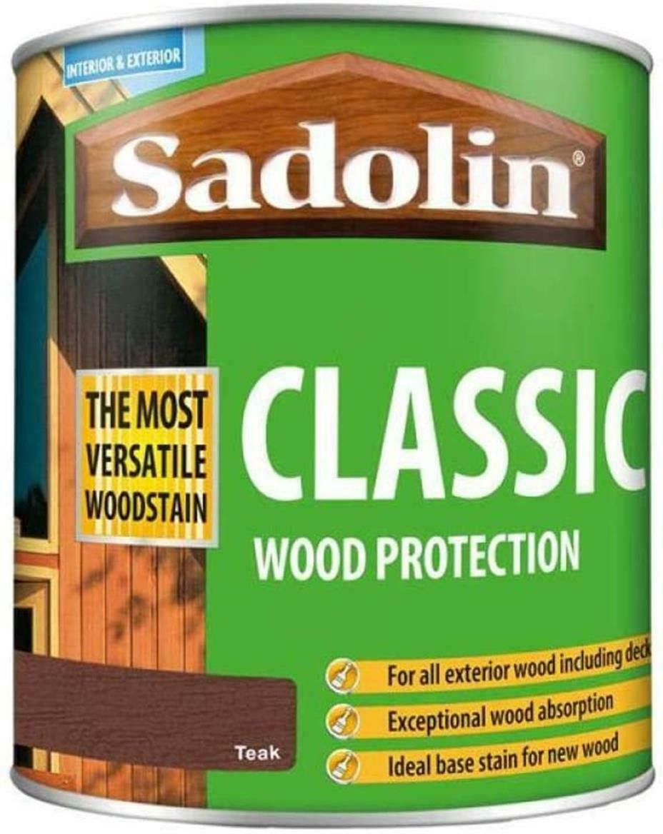 Sadolin Classic Wood Protection Wood Stain Teak 2.5 Litre - Shades Colour  Centre