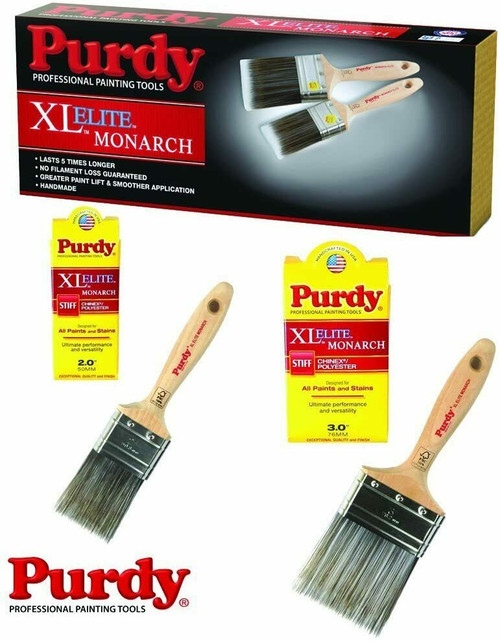 Purdy XL Elite Monarch Superior Synthetic Paint Brush Set 1x2" & 1x3