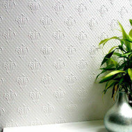 RD0669 Anaglypta Supaglypta Albert White Textured Paintable Wallpaper