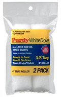 2 x 4" Purdy White Dove Wire System Mini Paint Rad Rollers 3/8" Nap