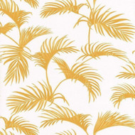 100033613 - Jungle Palm Leaves Orange Casadeco Wallpaper