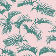 100037900 - Jungle Palm Leaves Green Casadeco Wallpaper