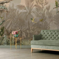 DD120245 - Havana Jungle Parrot Sepia Galerie Wallpaper Mural