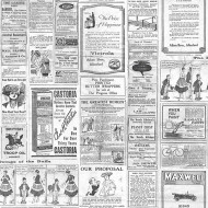 G56143 - Nostalgie Newspapers Black Galerie Wallpaper