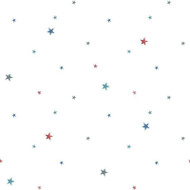 G78413 - Tiny Tots 2 Stars Navy Blue Red Galerie Wallpaper