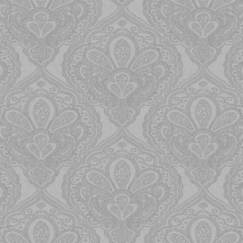 DWP024703 Emporium Mehndi Damask Silver Galerie Wallpaper Shades Colour Centre