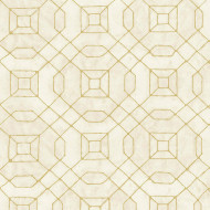 W78216 - Metallic FX Geometric Design Beige Galerie Wallpaper