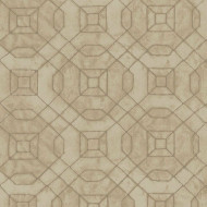 W78220 - Metallic FX Geometric Design Beige Galerie Wallpaper