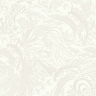 12612 - Ted Baker Fantasia Animals Florals White Taupe Galerie Wallpaper