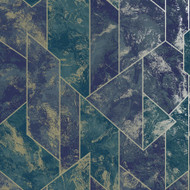 36121 - Patagonia Marble Geometric Navy Holden Wallpaper
