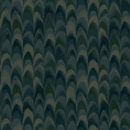 36132 - Patagonia Peacock Feather Design Teal Holden Wallpaper