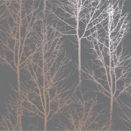 90761 - Glistening 2 Rhea Zandra Trees Dark Grey Rose Gold Holden Wallpaper