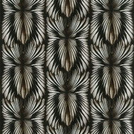 19002 - Roberto Cavalli 8 Silver Black Silver Foil Patterned Wallpaper
