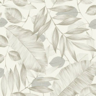 NH50707 - Stonyhurst Skeletal Leaf Latte SJ Dixons Wallpaper