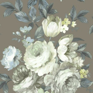 NH50006 - Stonyhurst Bouquet Green SJ Dixons Wallpaper