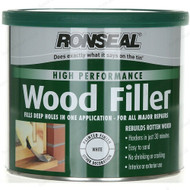 275g Ronseal High Performance White 2 part White Wood Filler + Hardener