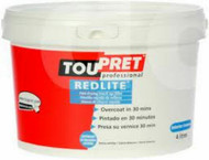 Toupret Superior Interior Quick Fast Drying Touch Up Filler Redlite 4lt
