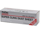 Prodec 100Sqm (4M X 25M) Super Cling Static Charged Dust Sheet Roll - No Taping