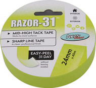 Axus Decor - Razor-31 Mid-High Tack Tape/Masking Tape (48mm x 40m) - AXU/MTR48