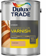 5Lt Dulux Trade Clear Water Based Diamond Glaze Satin Varnish