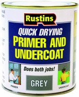 500ml Rustins Water Based Quick Dry Primer Undercoat Grey