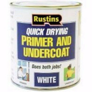 1lt Rustins Water Based Quick Dry Primer Undercoat White