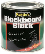 500ml Rustins Water Based Quick Dry Blackboard Paint Black
