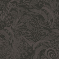 12610 - Ted Baker Fantasia Animals Florals Black Brown SUEDE Galerie Wallpaper