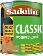 1lt Sadolin Classic Solvent Oil Based Woodstain Light Oak