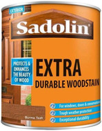 1lt Sadolin Extra Durable Solvent Oil Based Woodstain Burma Teak
