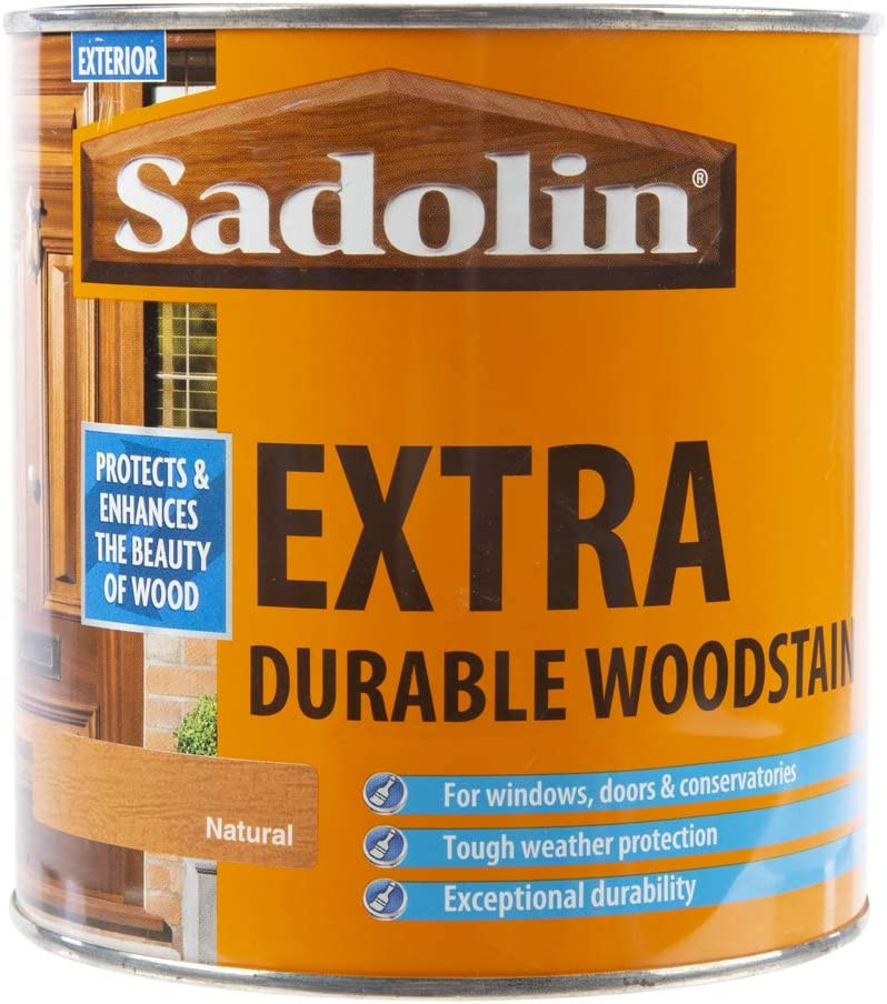 1lt Sadolin Extra Durable Solvent Oil Based Woodstain Natural Shades