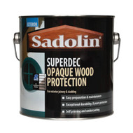 2.5L - Sadolin Superdec Satin Paint White  - Exterior Quick Drying