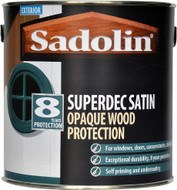 5ltr - Sadolin Superdec Satin White Paint