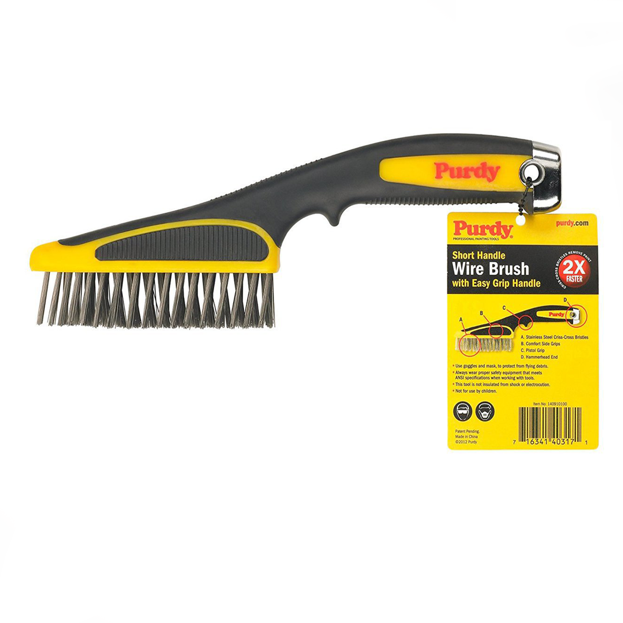 Purdy Short Handle Brush 140910100 Shades Colour Centre