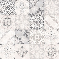 G12290 - Kitchen Recipes Tile effect Black Grey White Galerie Wallpaper