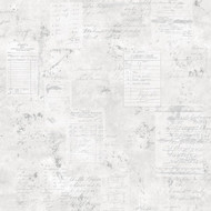 G12296 - Kitchen Recipes Cafe Receipts Grey White Galerie Wallpaper
