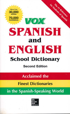 Vox Spanish and English School Dictionary