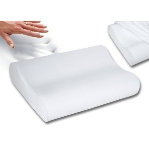 PREMIUM QUALITY Memory Foam Molded Contour Neck Pillow -Washable Cover -Standard