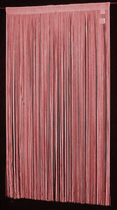 String Thread Stripe Corridor Curtain Burgu/Red 40"x99"