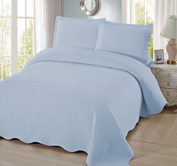 light blue comforter