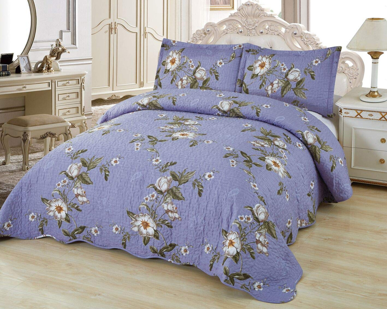 Orly S Dream 3 Pcs Super Soft Queen Size Printed Pre Washed Quilt