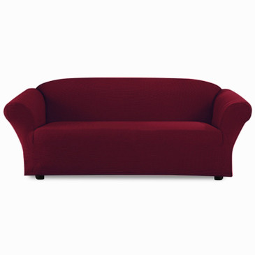 Orly's Dream Stretch Sofa Slipcover, 1 Piece Sofa Bed Cover, Sofa Covers, Furniture Slipcover, Spandex Slipcovers (Burgundy)